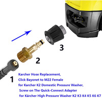Conector de manguera de lavadora de alta presión, convertidor de adaptador de latón para lavadora de coche, rosca M22 para lavadora a presión Lavor Bosch