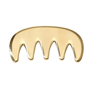 หวีนวดหนังศีรษะโลหะแบบวัยรุ่น/OEM งานหัตถกรรมประณีต90มม. 53มม. เครื่องมือขูดเส้นลมปราณดูแลเส้นผมความเครียด - Product Image 6