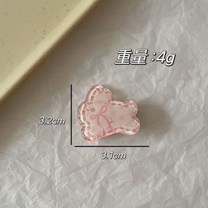 Pinza para el pelo de conejo de gelatina, estilo caricatura, dulce y de alta estética, para niña, pinza lateral de pico de pato, accesorios para el cabello - Product Image 2
