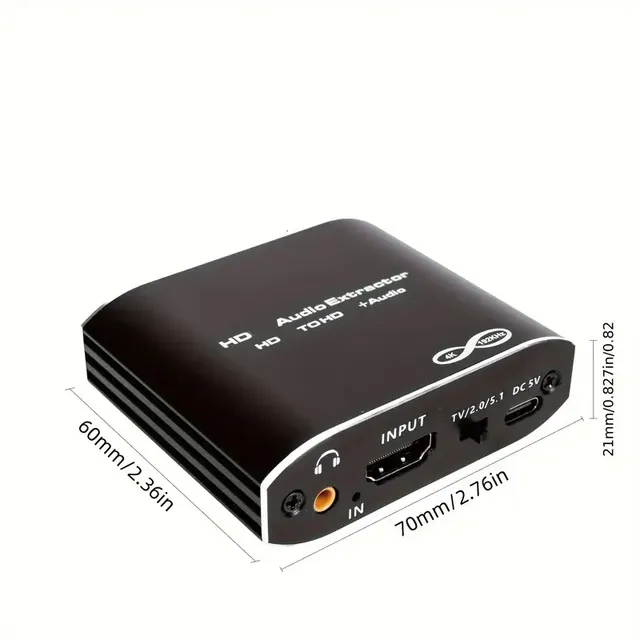 Audio Extractor Splitter, Avedio Links 4K HD To HD Audio Adapter ,3.5mm Stereo Analog Audio, HD Audio Converter