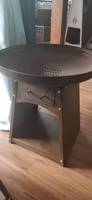 Table de cheminée en acier pour jardin foyer extérieur