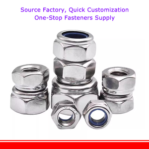 201 304 316 thép không gỉ Nylon khóa hạt M6-M20 8 #10 #1/4 5/16 3/8 1/2 mô-men xoắn loại hình lục giác mỏng hạt với phi kim chèn - Product Image 3