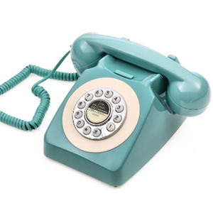 Téléphone de bureau rétro branché à la maison <span class=keywords><strong>fixe</strong></span> filaire antique style européen français pastoral - Product Image 1