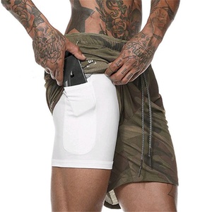 Fabricant de vêtements de sport d'été pour hommes et de pantalons de course décontractés amples pour hommes 2 en 1 - Product Image 3