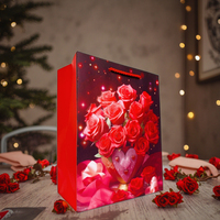Sacs cadeaux écologiques en carton ivoire en forme de cœur avec ruban personnalisé et noms gravés pour couples, amis, utilisation pour bougies