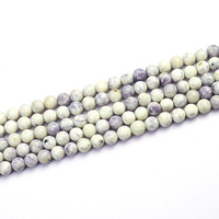 Perles de pierre de jaspe turquoise Tifany violette naturelle de haute qualité pour la fabrication de bijoux DIY, bracelets, colliers, 6 mm, 8 mm, 10 mm