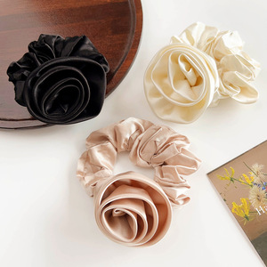 ชุดเครื่องประดับผมแบบผูกเป็นแถบยางยืดสำหรับเจ้าสาวผ้าซาติน2024สำหรับงานแต่งงานดีไซน์ทันสมัย - Product Image 3