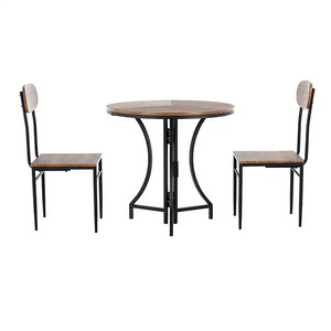 Mesa de comedor redonda plegable, adecuada para el hogar y apartamentos pequeños, mesa redonda informal minimalista moderna, mesa de reuniones y - Product Image 5