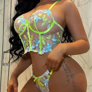 Body in Pizzo Verde da Donna con Stampa a Pois e Spalline Sottili in Rete - Product Image 3