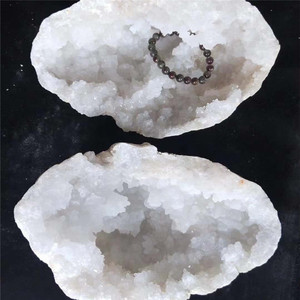 Roche de Quartz naturel brillant, pierre en cristal naturel, géode, Agate blanche, pour cadeaux, vente en gros, - Product Image 2