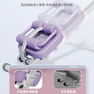 Máquina de Ejercicios Abdominales JS8102N Violeta, Equipo de Entrenamiento Plegable para el Hogar, para Entrenamiento del Core, Unisex, para Adultos - Product Image 2
