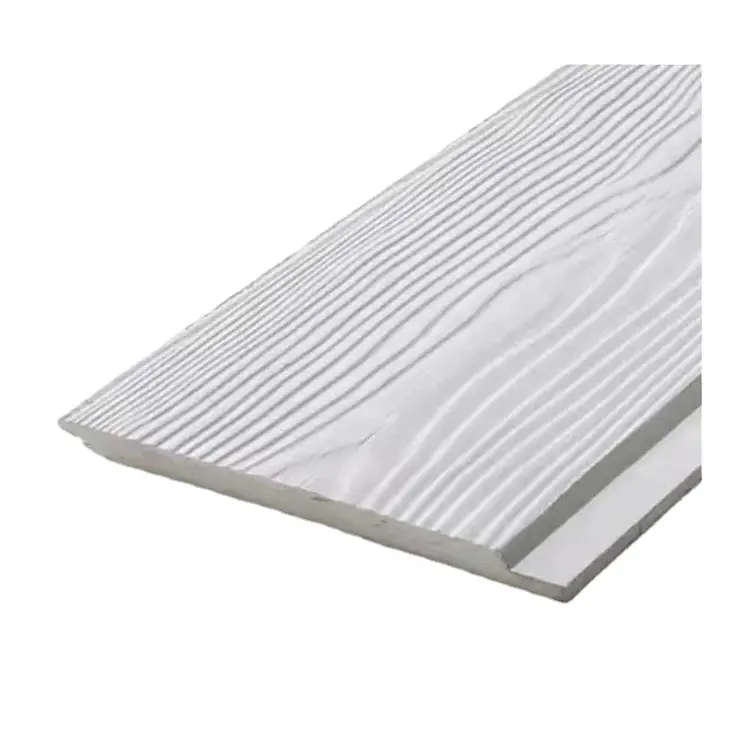 Outdoor Schoot Side Houtnerf Fiber Cement Board/Houten Cement Board Voor Gevelbekleding