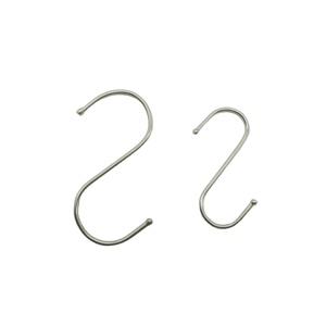 Sliver Metal <strong>Hook</strong> Round <strong>S</strong> Type <strong>Hooks</strong>,Stainless Steel Small Metal Twisted Stainless SteelS <strong>Hooks</strong> - Product Image 1