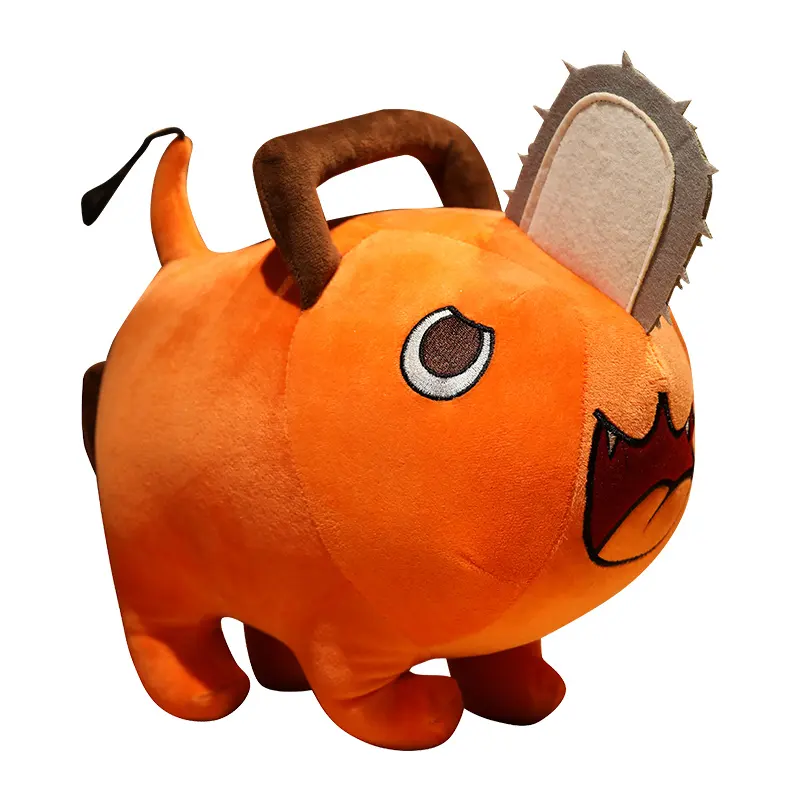 Anime Chainsaw Man Pochita Creative Dolls Plush Toy Cartoon Pochita Orange Dog Pillow Stuffed Soft Toy for Kids