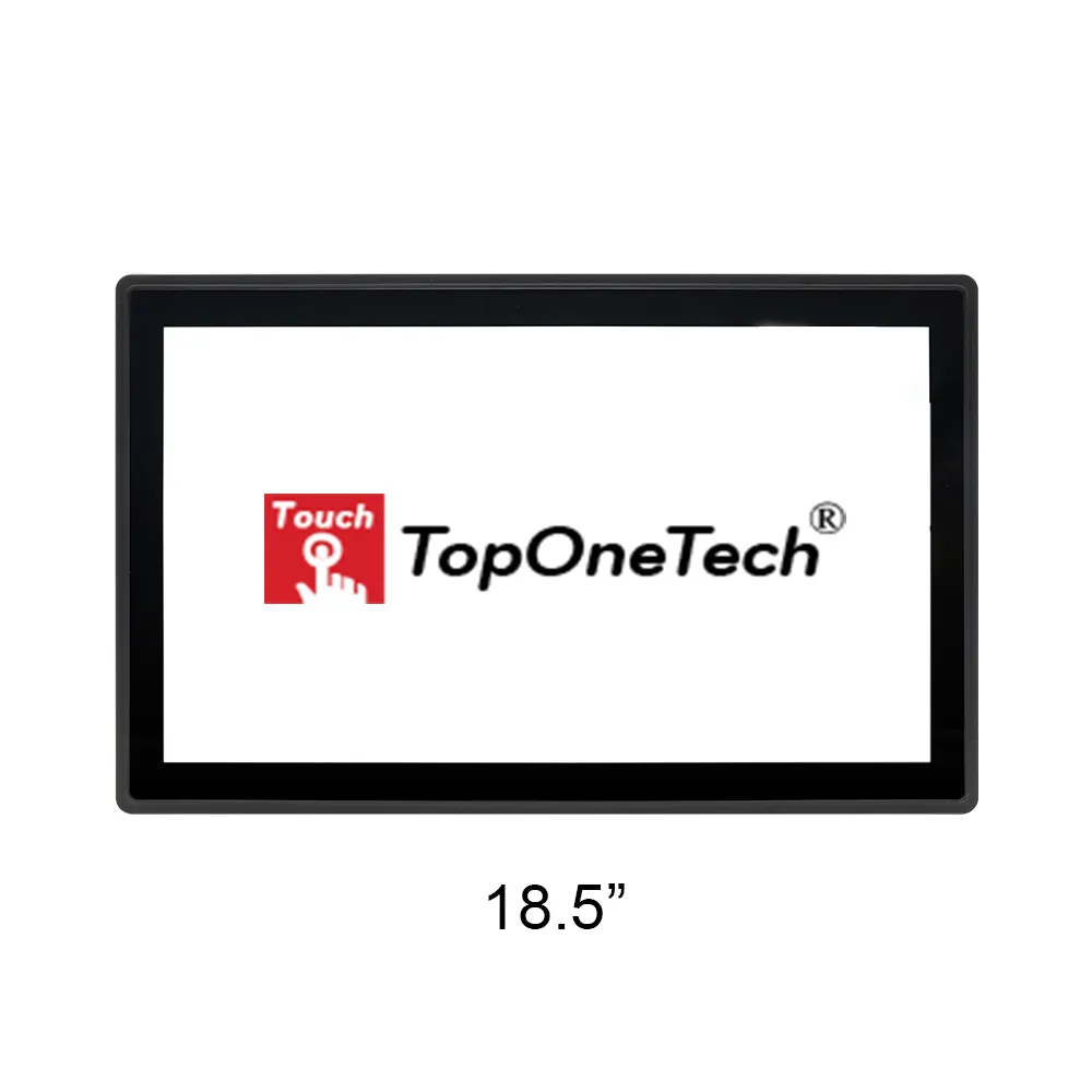 TOPONETECH 18.5 inç 12 "dokunmatik ekran açık çerçeveli lcd monitör