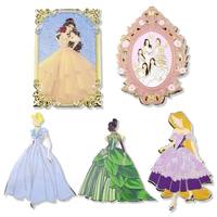 Broche personnalisée Princesse en émail dur scintillant, style vintage, motif dessin animé, en métal, objet de collection, souvenir