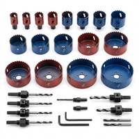 Kit de scies cloches bi-métalliques HSS avec mandrins pour le perçage du métal