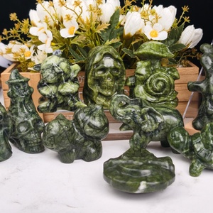 Artesanías de Cristal Natural Hechas a Mano al por Mayor, Múltiples Estilos, Estatua de Jade Xiuyan, Tallado de Cristal, Energía para Decoración del Hogar, Adorno - Product Image 3