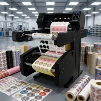 Nueva Máquina de Corte y Hendido de Hojas en Rollo con Doble Cabezal, Alimentador Automático, Alta Precisión, Computarizada, para Papel A3 y Adhesivos