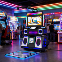 Machine de danse VR pour deux joueurs, machine de jeu d'arcade VR panoramique, équipement de jeu de réalité virtuelle