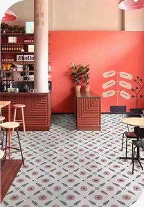 Vendita calda Premium 300x300mm antiscivolo antiscivolo piccolo stile floreale Full Body piastrelle in gres porcellanato in marmo - Product Image 5