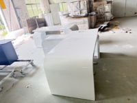 Chaises de bureau exécutives modernes blanches, mobilier de bureau, bureau pour chef, bureau pour manager