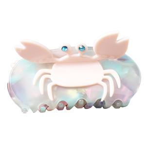 Pinza de Pelo con Diseño Creativo Francés Love Tong, Pequeño Pez Dorado y Cisne, 9 cm, Azul Veraniego, Accesorio Lindo para Fiestas, Pinza de Pelo Tipo Tiburón - Product Image 5