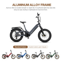 Vélo électrique de ville avec moteur arrière 750W et pneus larges