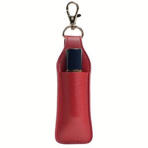 Estuche portátil de piel sintética para llavero, organizador individual de brillo labial y maquillaje para mujeres y niñas - Product Image 6
