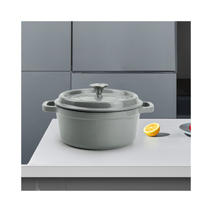 Promotion : <span class=keywords><strong>Cocotte</strong></span> Ronde <span class=keywords><strong>en</strong></span> <span class=keywords><strong>Fonte</strong></span> Émaillée Antiadhésive de 24 cm, Personnalisable et Colorée, Compatible Four et Induction - Product Image 4