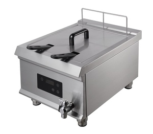<span class=keywords><strong>Friteuse</strong></span> à induction de table commerciale avec deux paniers en acier inoxydable 304, <span class=keywords><strong>friteuse</strong></span> électrique à huile profonde pour cuisine de restaurant - Product Image 1