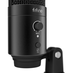 ไมโครโฟน Fifine <span class=keywords><strong>T683</strong></span> USB สำหรับพีซีและแล็ปท็อป พร้อมขาตั้งกันสั่น สำหรับการสตรีม พอดแคสต์ และการร้องเพลง - Product Image 2