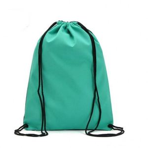 Sac à dos à cordon en tissu non tissé recyclé, personnalisable avec logo, vente en gros, pour enfants, sac d'école, ODM OEM - Product Image 5
