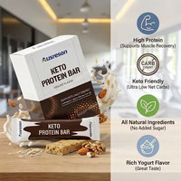 Barres protéinées Keto au chocolat, marque privée OEM, collation alimentaire végétalienne, riches en protéines, faibles en sucre, favorisent l'immunité sportive, barres protéinées Keto