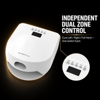 Lampe à ongles UV LED professionnelle 57 perles double zone 365nm 405nm capteur automatique écran LCD 10s 30s 60s 99s OEM Vente en gros Usine