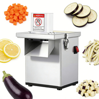 Robuuste roestvrijstalen gemotoriseerde voedselhakker met 220V, zuurbestendig, laag geluidsniveau, voor bakkerijen, geschikt voor aardappelen, groenten en fruit.