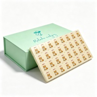 Coffret Cadeau Personnalisé Haut de Gamme pour Jeu de Mahjong Doré Estampé à Chaud, Boîte de Mahjong Colorée avec Impression UV et Fermeture Magnétique