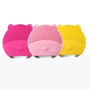 Nouveau design Hello Kitty Mini brosse en silicone masseur de visage électrique sonique brosse de nettoyage de visage étanche