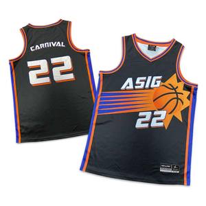 Camiseta de baloncesto retro clásica personalizada ropa deportiva transpirable con función de secado rápido técnica de sublimación impresa - Product Image 2