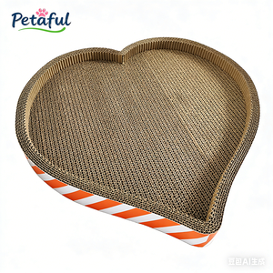 Arranhador para Gatos Estilo Coração Clássico Moderno, Melhor Vendedor, Cartão Reciclado, Não Tóxico, Ecológico, Tamanho Personalizável OEM/ODM - Product Image 3