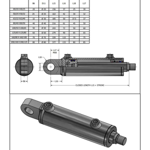 Cilindro Idraulico per Spazzaneve con Attacco a Forcella Saldato a Doppia Azione 3000PSI, Miglior Prezzo, Direttamente dal Produttore - Product Image 2