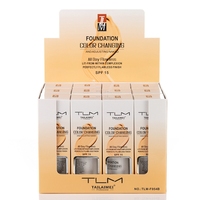 Anti-cernes liquide longue tenue, couvrant, illuminateur, SPF 15, fond de teint changeant de couleur TLM
