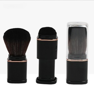 Retractable Square Makeup Brush Single Head Portable Loose Powder Blush Brush Soft Synthetic Fiber Travel Cosmetic Tool - Product Image 4