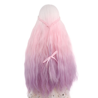 Perruque body wave en fibre synthétique pour poupées, perruque haute température pour BJD, modèles 1/3, 1/4, 1/6, 1/8