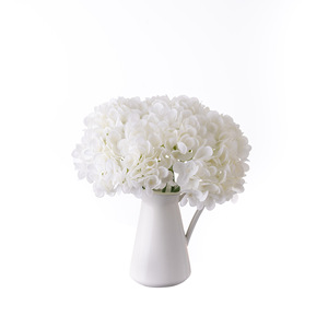 CallaFloral - Hortensia Artificial Blanca de una Sola Rama, Hecha a Mano, Decoración para Bodas - Product Image 5