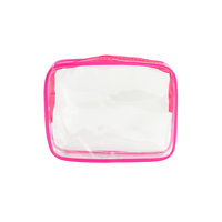 Sac de toilette transparent en PVC, imperméable et portable, idéal pour les voyages et les déplacements professionnels - Vente flash