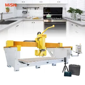MISHI çin yüksek kalite fabrika özelleştirilmiş kızılötesi endüstriyel 5 eksen köprü kesici testere taş kesme makinası