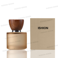 Mode Design De Luxe 30 ml 50 ml 100 ml Vide Rond En Verre Petite Bouteille De Parfum 30 ml 50 ml Avec Boîte