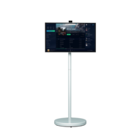 Pantalla Táctil Interactiva Portátil con Batería 360 °   Soporte Giratorio con Altura Ajustable para Señalización Digital Android 15