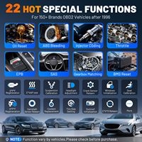 Herramientas de Programación de Sensores TPMS XTOOL TP580 para TS100/TS100 Pro, Herramienta de Diagnóstico Todo en Uno, Escáner OBD2 de Sistema Completo con Más de 22 Funciones de Reinicio